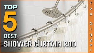 5 Best Shower Curtain Rods Review in 2023  On The Market Today [upl. by Kim]