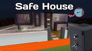 Safe House in Minecraft PE [upl. by Oranneg778]