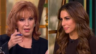 Joy Behar Calls Out Alyssa Farah Griffin’s ‘Ridiculous’ Christmas Hat Live on The View 👀🎄 [upl. by Yanat]