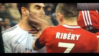 Frank Ribery Slaps Dani Carvajal SlowMotion [upl. by Enived]