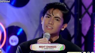 Jarren Garcia singing Night Changes at I WANT ASAP  NOVEMBER 17 2024 [upl. by Anoi]