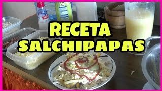 Receta Salchipapas Sausage Potato Recipe [upl. by Kelcy]