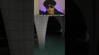 bro forgot hes playing a horror game Twitch Moodzeez theclassrooms gaming horrorgaming [upl. by Tamra]