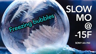 Frozen Bubbles 🥶 in Slow Motion ❄️ [upl. by Edmanda]