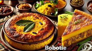 How to make Bobotie  Savoury Ground Beef Curry Bake  An Authentic South African Dish [upl. by Ydnis]