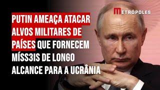 Putin ameaça atacar alvos militares de países que fornecem míss3is de longo alcance para a Ucrânia [upl. by Treulich]