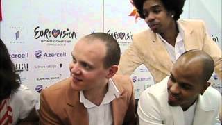 Eurovision 2012 Interview with Mandinga Romania 2012 [upl. by Notxed]