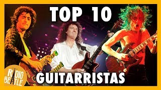 Los 10 Mejores GUITARRISTAS de ROCK de la Historia  RadioBeatle [upl. by Treiber199]