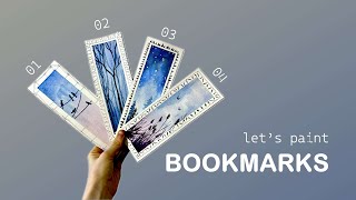 Watercolor Bookmarks Tutorial 🎨 Painting for Beginners [upl. by Va576]