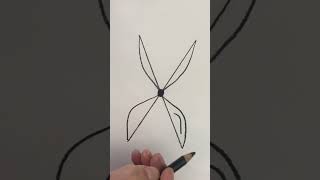 How to draw a scissor using X Step by step [upl. by Romy]