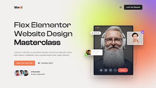 Webinar Landing Page Design  2023  Using Elementor Flexbox WordPress amp Elementor For Beginners [upl. by Arjun589]