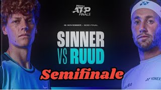 LA SEMIFINALE SINNER VS RUUD  NITTO ATP FINALS DI TORINO  TENNIS 🎾 nittoatpfinals lvs sinner [upl. by Naltiac865]