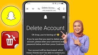 So löschen Sie ein SnapchatKonto dauerhaft auf Android 2024  SnapchatKonto löschen [upl. by Dana]