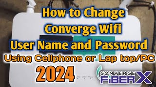 How to change Wifi User Name and Password of Converge 2024  Paano palitan ang Wifi Password  Wifi [upl. by Oderfla]