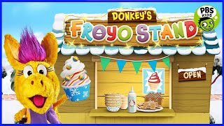 Donkey Hodie  Donkeys FroYo Stand  PBS Kids Games [upl. by Gar523]