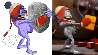 Crazy Frog  Last Christmas Fun Drawing  Crazy frog Cartoon Funny meme [upl. by Suiravat12]