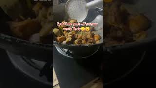 Aajko mastersafe my hubby ❤️pork KO masu😋 Cooking video Likeshare n subscribe 😊💗👍 [upl. by Einneg]