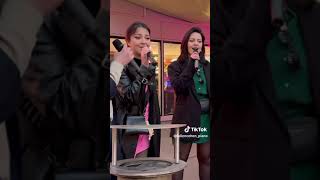 The most EPIC Carol of the Bells FLASHMOB 🤯 With 2 violins Violin phonix 4 singers [upl. by Jeramie]