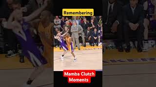 Mamba Deadly Clutch Moments basketball nba kobebryant [upl. by Enelav]