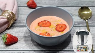 SALMOREJO DE FRESA EN THERMOMIX Monsieur Cuisine y Mambo [upl. by Savadove]