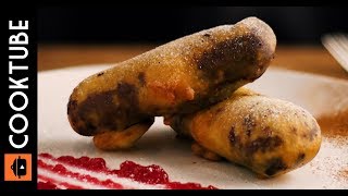 Deep Fried Chocolate Bar  How To Deep Fry Chocolate Recipe  Easy Dessert Recipe [upl. by Farant452]