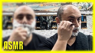 ASMR Beard Razor Shave [upl. by Enirak614]