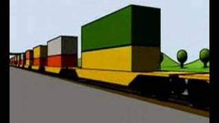 Intermodal Freight  Blender animation [upl. by Ydak]