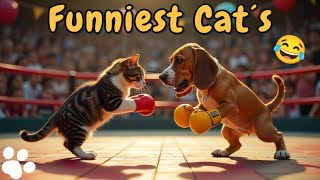 Mega lustige Katzenvideos 😂 Funny amp Cute Cats 2024 [upl. by Rossner]