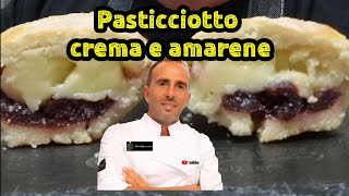 Pasticciotti crema e amarene ricetta spettacolareFatti in casa totalmente a mano senza planetaria [upl. by Eniamzaj]