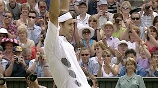 Federer v Philippoussis 2003 Mens Final – Rolex Wimbledon Golden Moments [upl. by Etsirhc781]