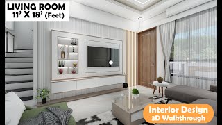 Elegant Living Room  11x18 feet livingroom livingroomdecor drawingroomdesign interiordesign [upl. by Cozza]