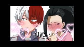 todoroki x yaoyorozu ship AMV song by beautiful now [upl. by Durwyn]