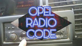 How to enter the radio code on all Vauxhall Opel cars VDO CDR 500 [upl. by Fidellia514]