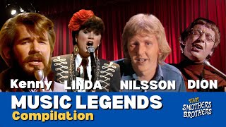 Kenny Rogers Linda Ronstadt Harry Nilsson Dion  Musical Guests  Smothers Brothers Comedy Hour [upl. by Pansie]