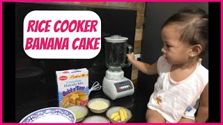 EASY BANANA CAKE  Rice cooker cake  Steamed Cake [upl. by Filberte]