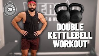 Double Kettlebell Full Body Workout  20 Minutes [upl. by Sherilyn]