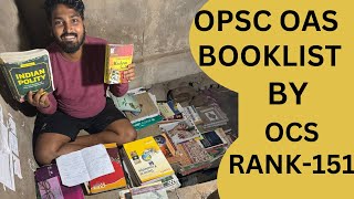 ନୂଆ SYLLABUS ଅନୁସାରେ OPSC OAS booklist by OCS RANK151  Biswajit Dash  OPSC OCS  OAS [upl. by Genet]