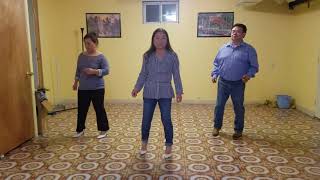 Hmong line dance and teach Tus Neeg Zoo Puag by Yeeb ntsim Kwm [upl. by Hemphill891]