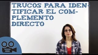 Trucos para identificar el complemento directo [upl. by Iives]