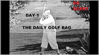 the daily golf bag  day 1 [upl. by Ahsitahs]