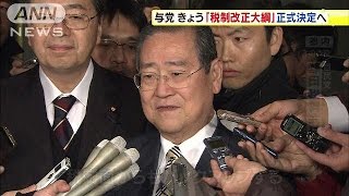 来年度の税制改正大綱決定へ 法人税引き下げなど141230 [upl. by Oiluj]