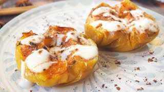 MANZANAS ASADAS con Salsa de Yogur en freidora de aire o airfryer [upl. by Yci178]