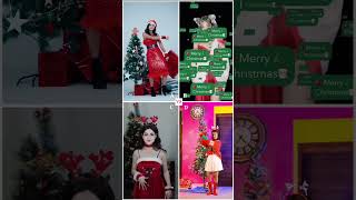 Merry christmas🎅🎄 everyone🎁 Sona dey 🆚️ Simpal kharel 🆚️ Daizy aizy 🆚️ Beauty trending shorts [upl. by Oloapnaig60]