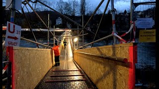 Brückenschäden in Nachrodt Wibblingwerde im Feb 2024 Umleitung der A45 bei Lüdenscheid [upl. by Herbie]