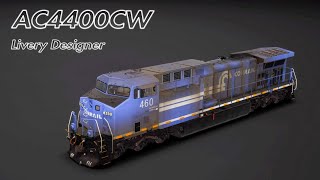 AC4400CW TSW2 PS4 Conrail on livery designer  Time Elapse [upl. by Ansel840]