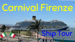 Carnival Firenze Ship Tour [upl. by Neenad637]