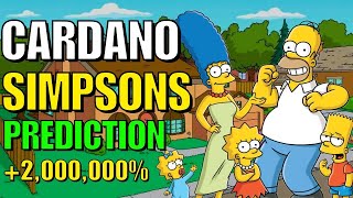 DID THE SIMPSONS JUST PREDICT CARDANO TO OVER TAKE BITCOIN  CARDANO NEWS TODAY [upl. by Aveline418]