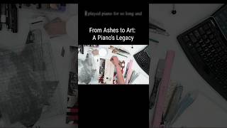 Pamela CaugheyFun amp Easy Abstract Collage Painting Part 2  From Ashes To Art A Pianos Legacy [upl. by Urial]