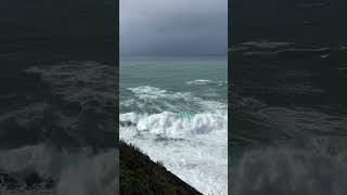 Huge waves in Nazare Portugal travel nazare portugal waves giant [upl. by Haronid126]