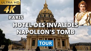 4k Hotel des Invalides Tour  Explore Napoleons Tomb Museums amp Military History in Paris [upl. by Neerahs]